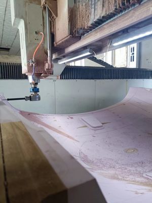 Molde CNC de Madeira Balsa - Molde Padrão para PRFV