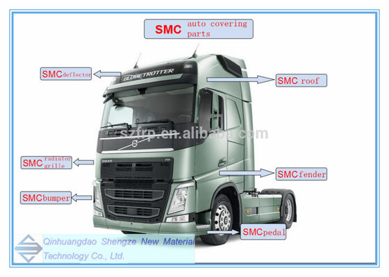 Dimensão personalizada SMC e tecnologia RTM SMC Automotive Front End Module Carrier Assembly