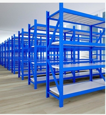 Customização de 4 camadas de armazenamento de metal prateleiras de paletes de trabalho pesado sistemas de estantes de aço laminado a frio estante de armazenamento de supermercado