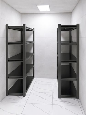 Customização de 4 camadas de armazenamento de metal prateleiras de paletes de trabalho pesado sistemas de estantes de aço laminado a frio estante de armazenamento de supermercado