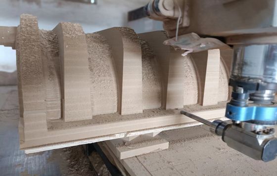 Molde CNC de Madeira Balsa - Molde Padrão para PRFV