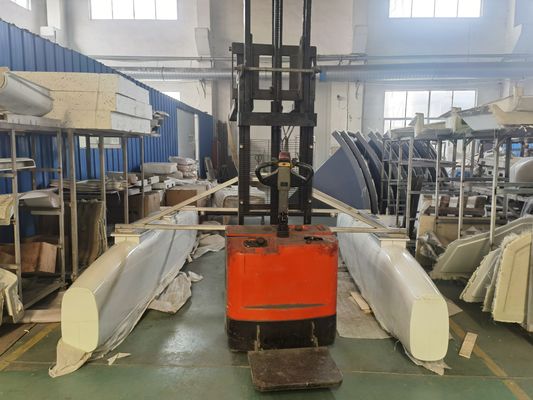 Peças de barco em fibra de vidro de alta durabilidade Processo de laminação manual e instalação fácil